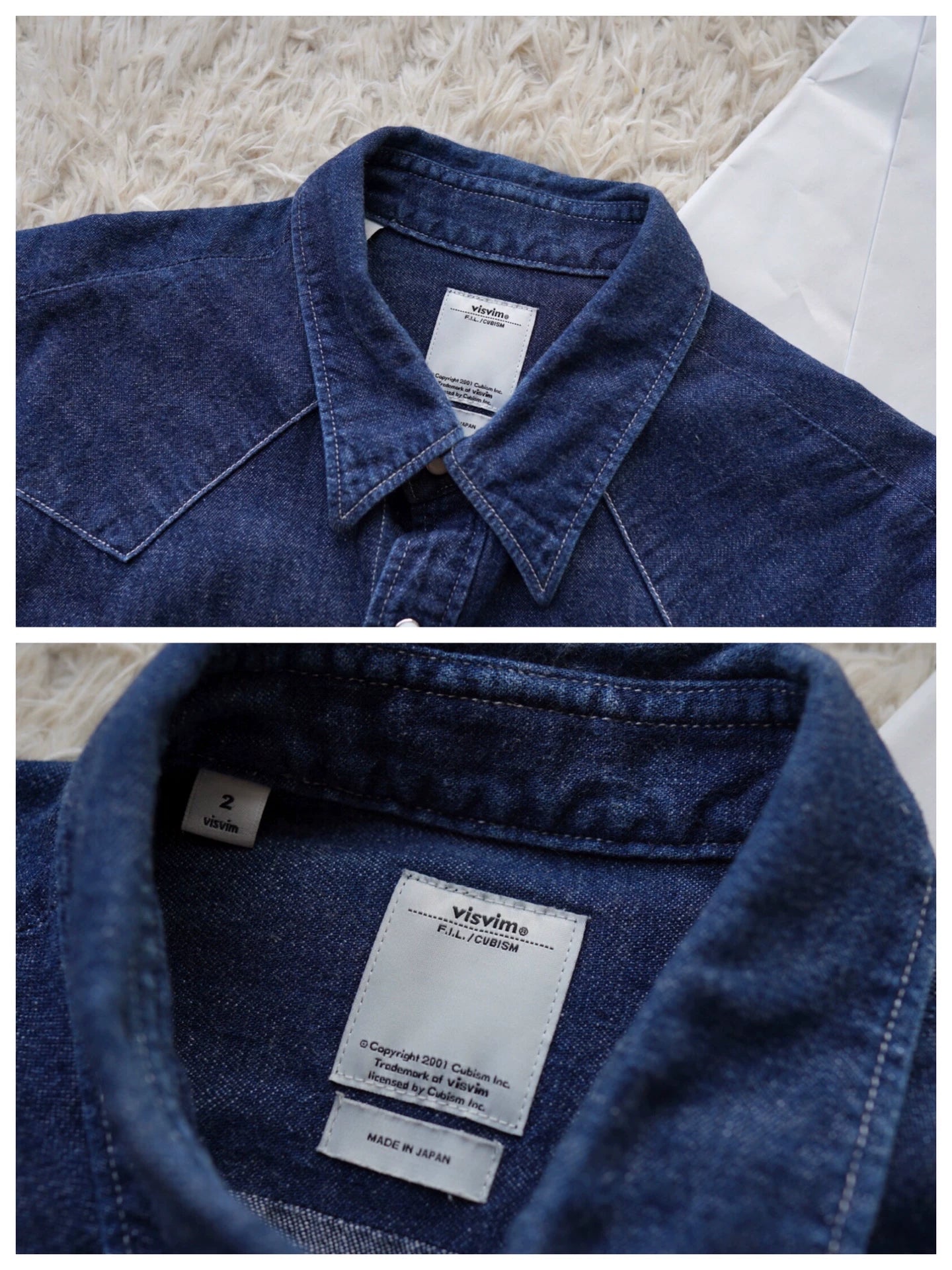visvim Albacore One Wash Embroidery Denim Shirt