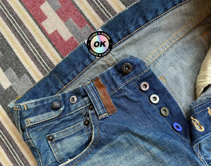 vintage prps distressed denim jeans made in japan