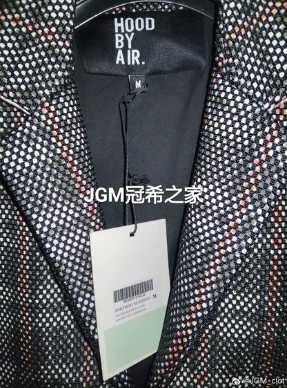 HBA 15FW Plaid Mesh Blazer