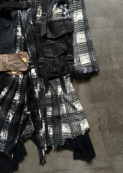 stylish patchwork long coat by TT