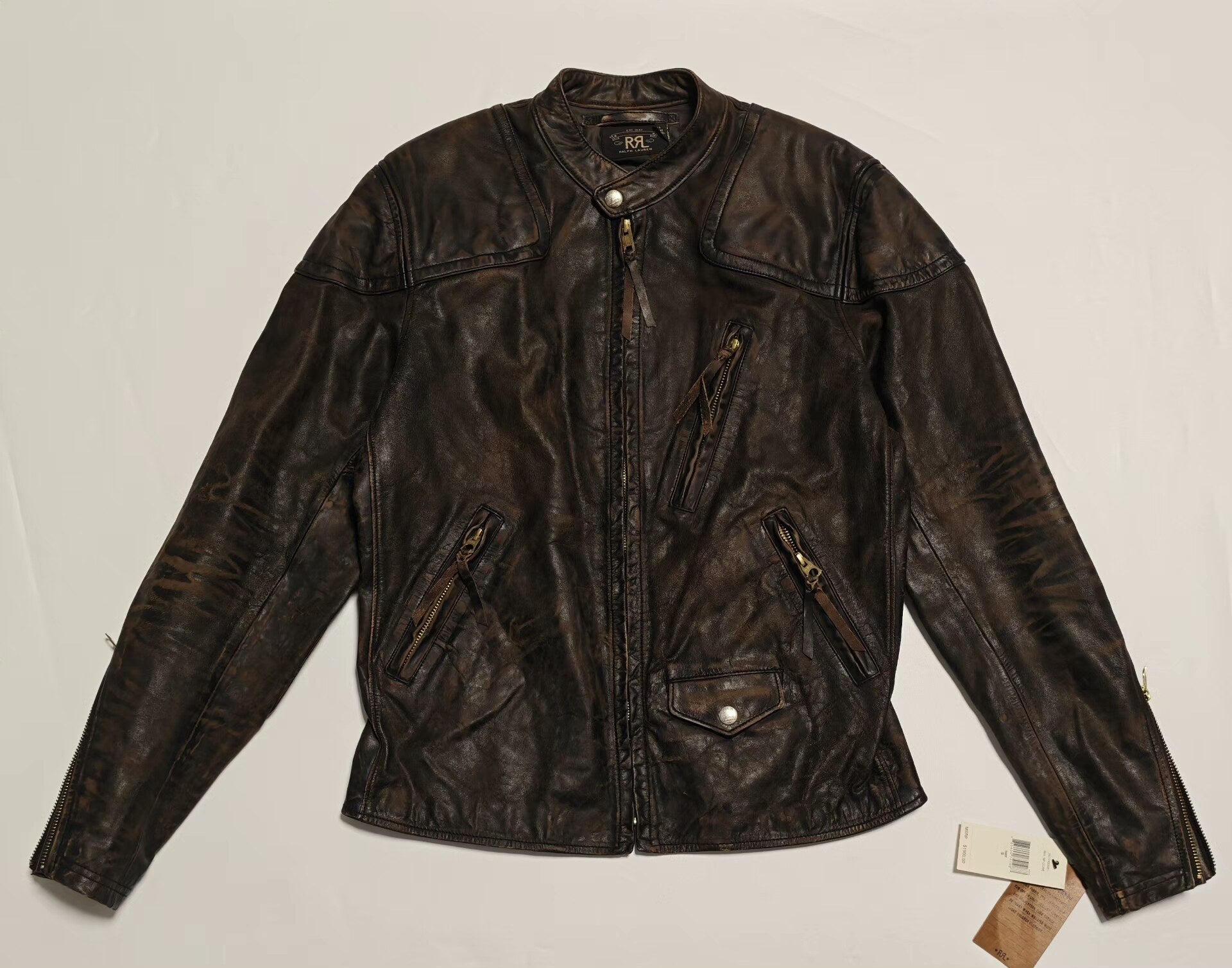 Ralph Lauren RRL Vintage Leather Motorcycle Jacket