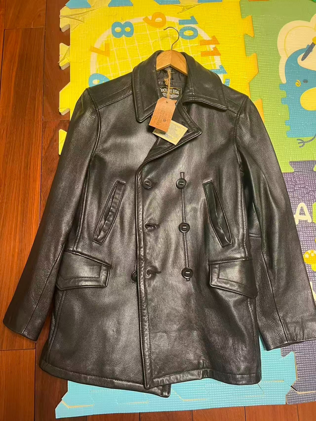 Cockpit US Navy 740 Black Goatskin Jacket