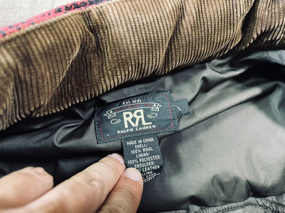 RRL Vintage American Leather Wool Down Jacket