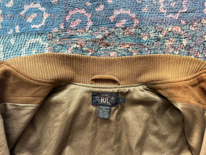 rrl deer skin leather jacket size M