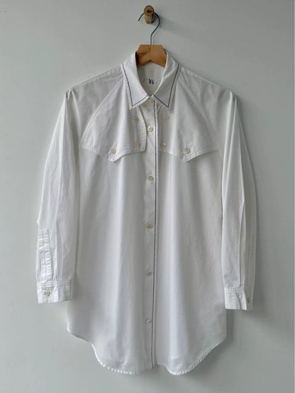 Yohji Yamamoto Y's White Long Sleeve Shirt