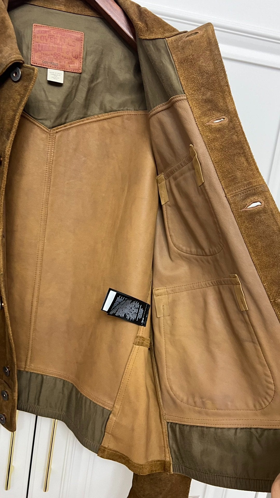 RRL 2025 Suede Three-Pocket Leather Jacket