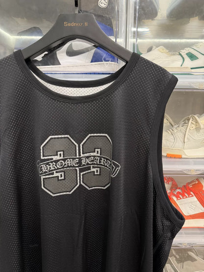 Chrome Hearts Black Mesh Hockey Jersey Vest XXL