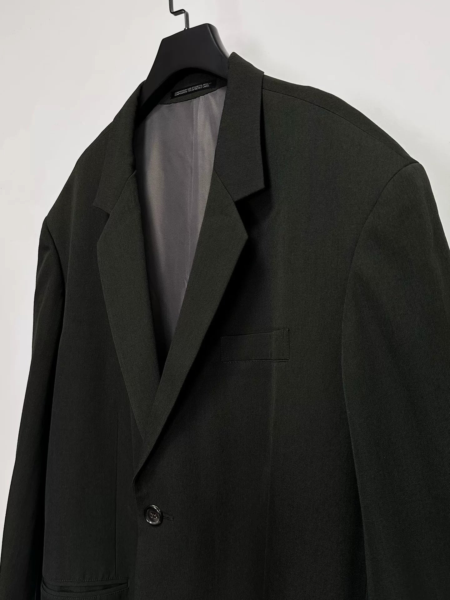 deep moss green wool long coat