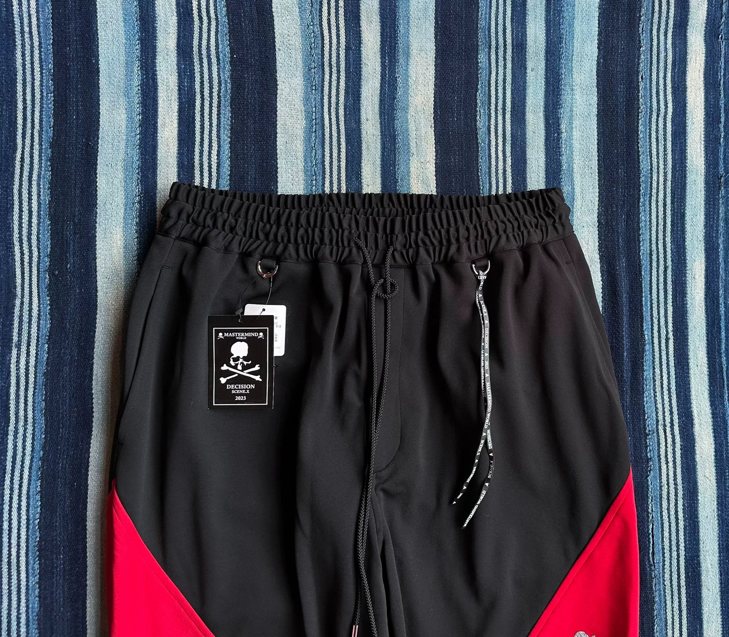 mastermind japan athletic jogger pants with logo