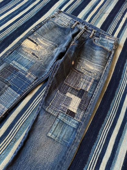 Kuro Aulick 03 Patchwork Denim Pants