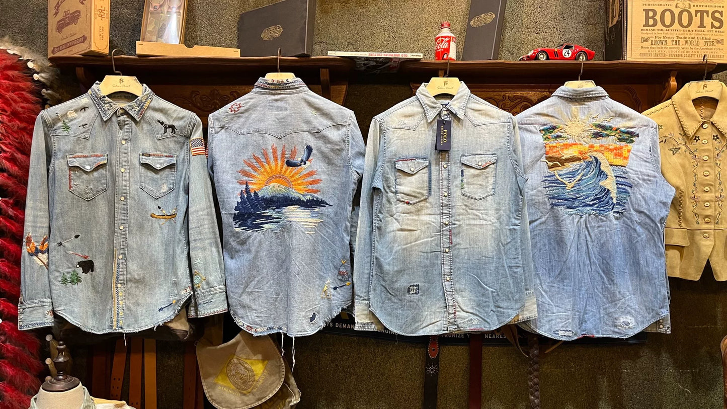 Double RL Ralph Lauren Embroidered Shirt