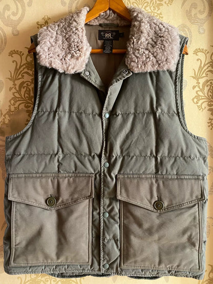 vintage ralph lauren military style vest