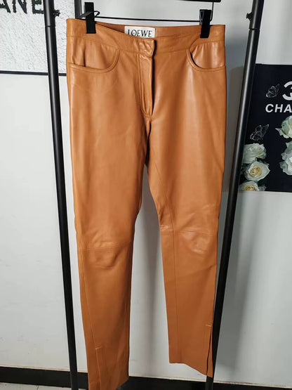 Loewe Lambskin Leather Pants
