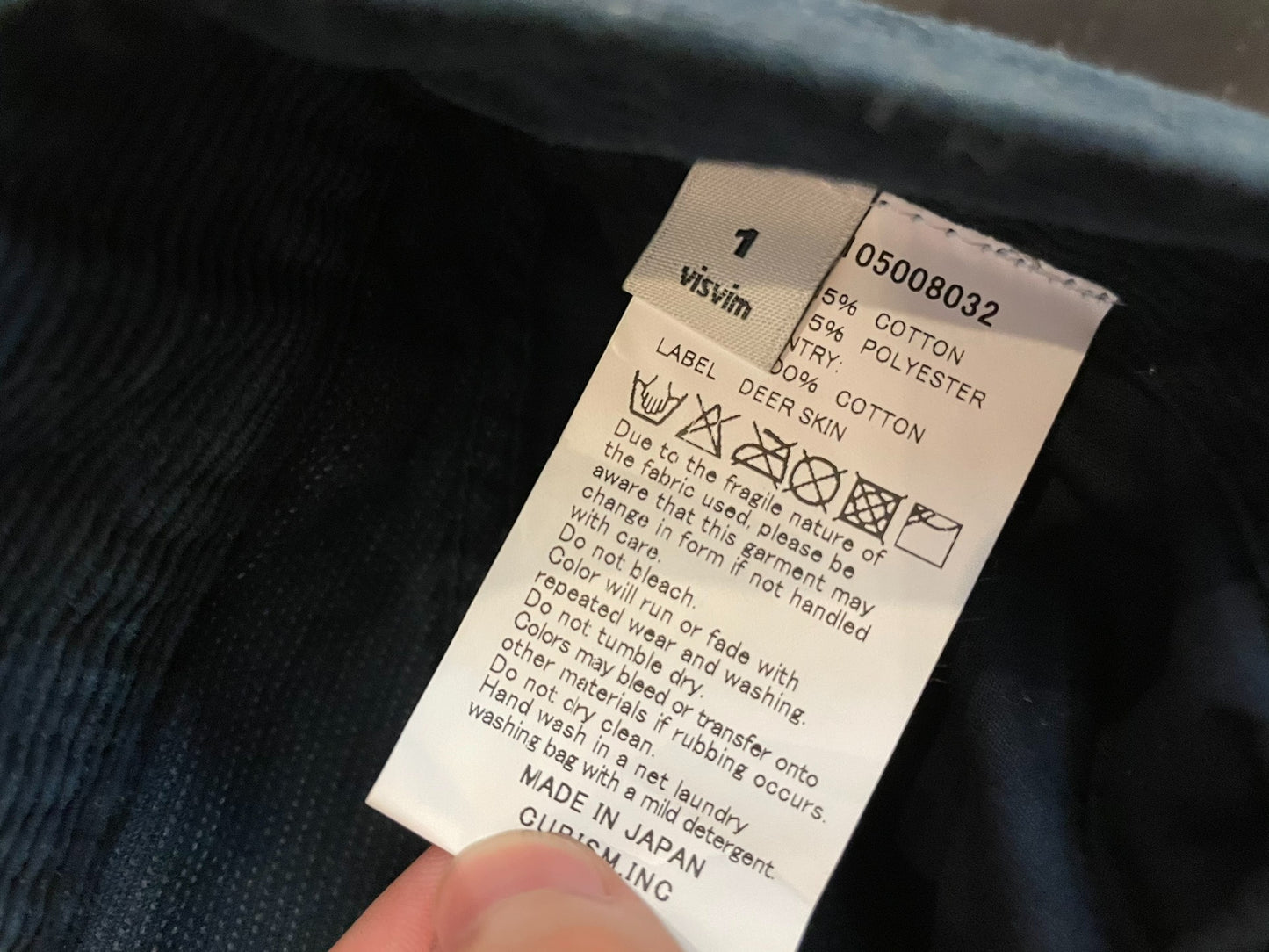 visvim ict 14ss Indigo Corduroy Pants