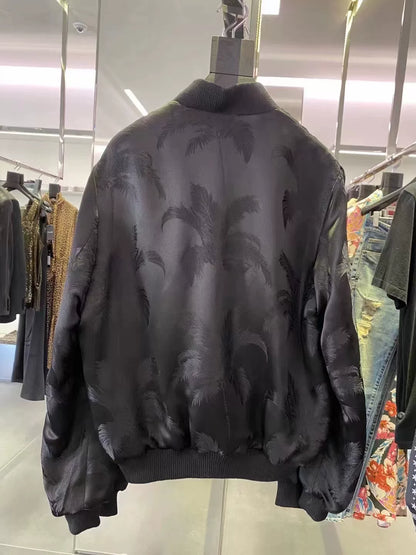 Saint Laurent Palm Leaf Silk Jacket
