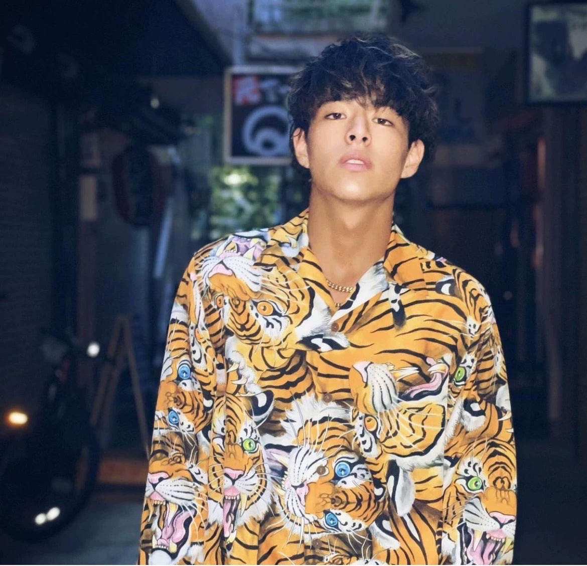Wacko Maria Tiger Print Shirt