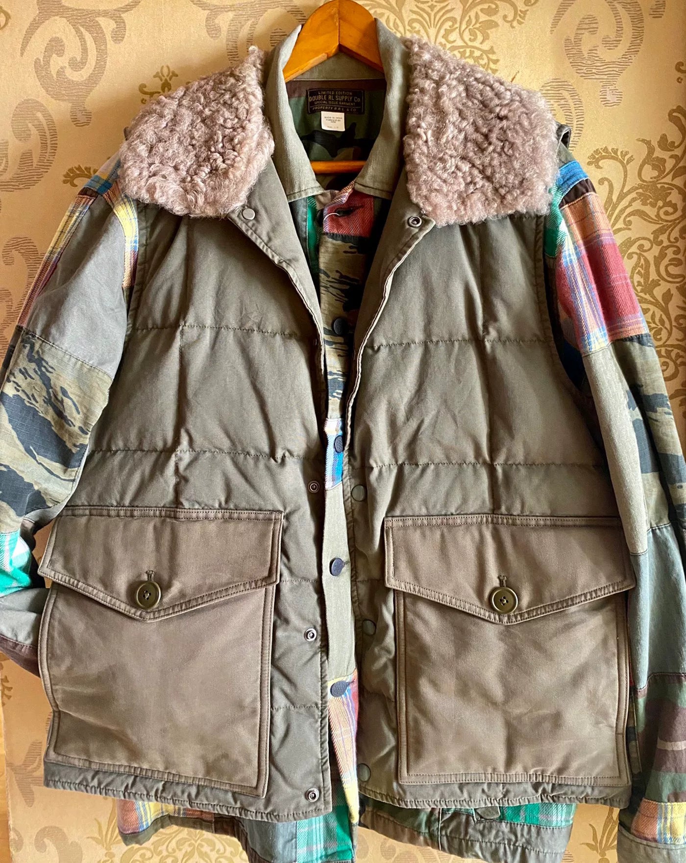 vintage ralph lauren military style vest