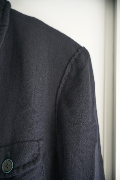 Yohji Yamamoto Tailored Wool Blend Coat
