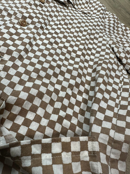 visvim duke checkerboard short sleeve shirt