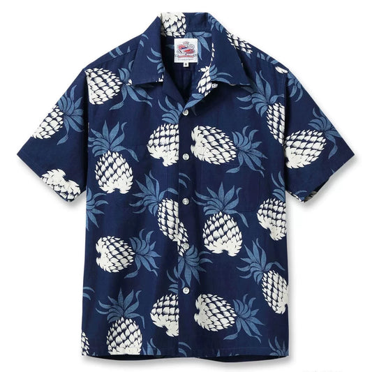 SUN SURF Duke's Pineapple Hawaiian Shirt