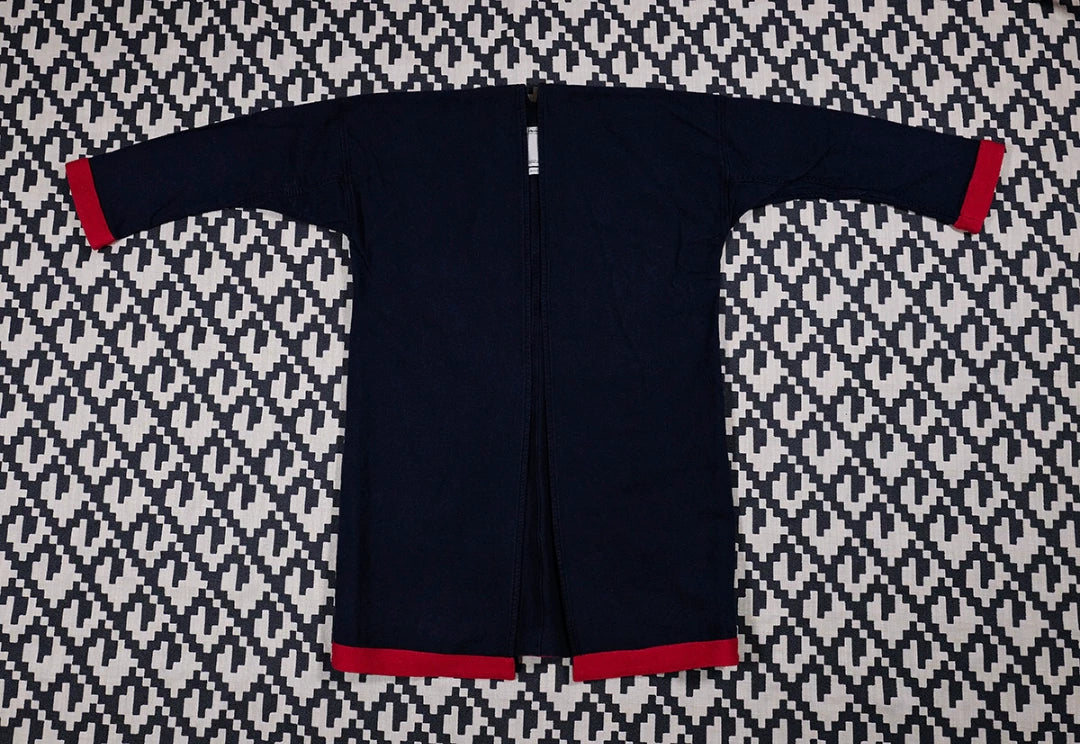 visvim sanjuro coat long indigo windbreaker