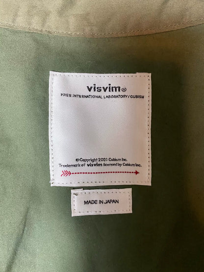 visvim south winds coat in green