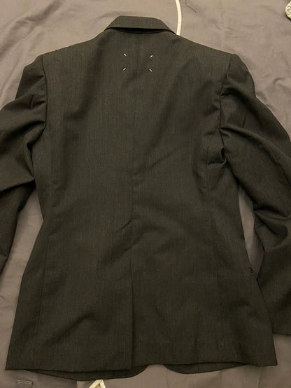 maison margiela black suit set