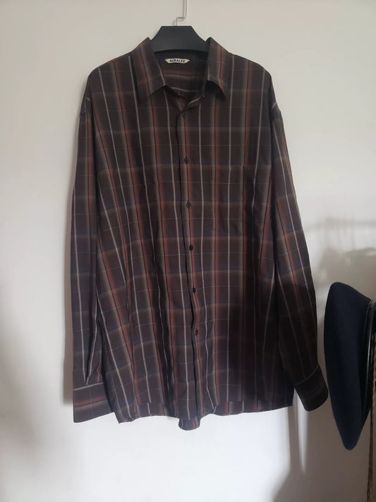 Auralee 24SS Super Light Wool Check Shirt