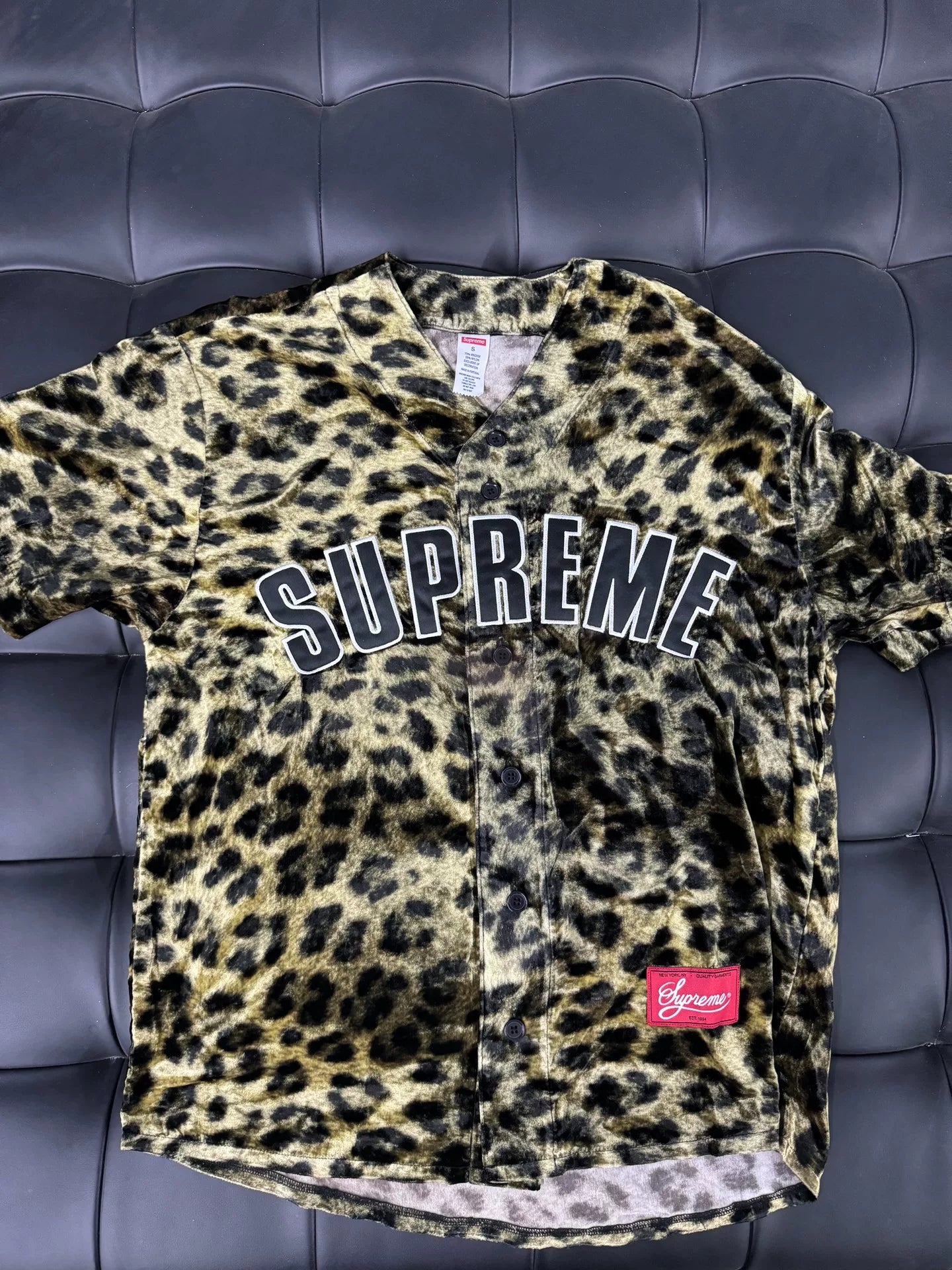 Supreme Leopard Print Short Sleeve Shirt