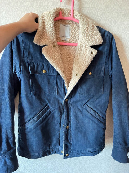 visvim Blue Corduroy Sherpa Lined Jacket