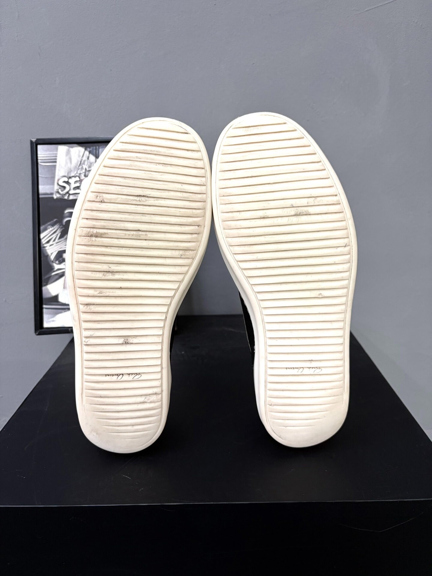 Rick Owens Main Line Black Suede Sneakers 41