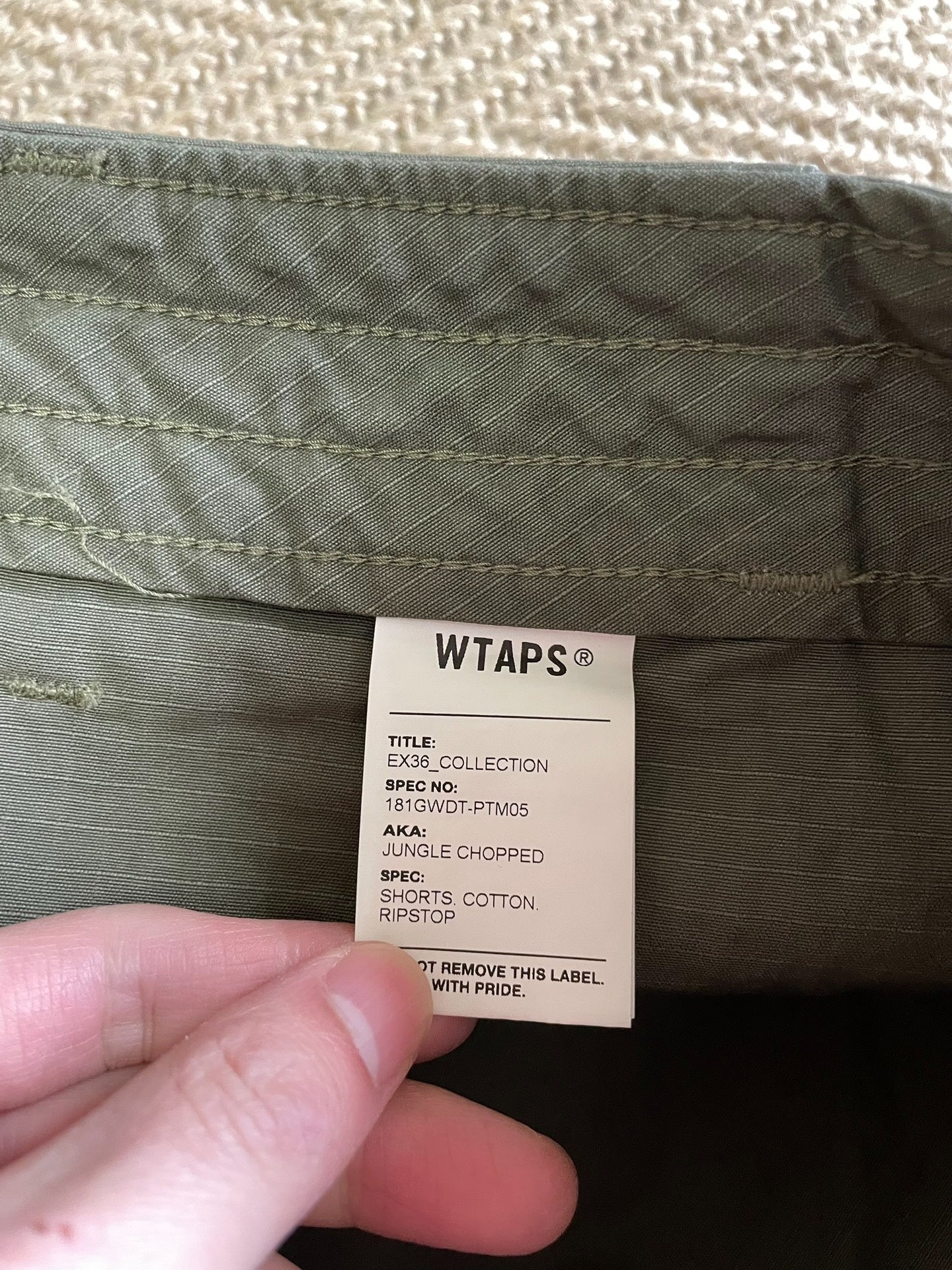 WTAPS JUNGLE CHOPPED SHORTS