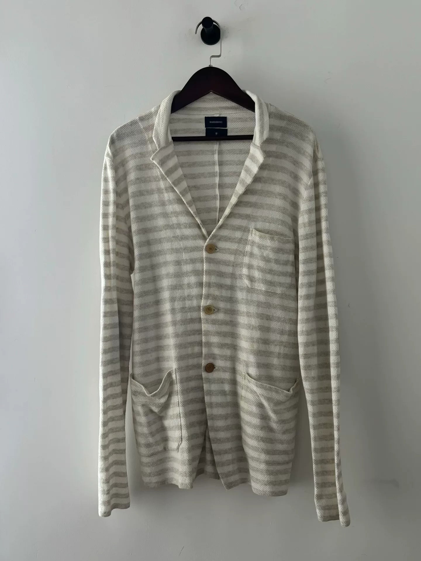 knit jacket by mihara yasuhiro