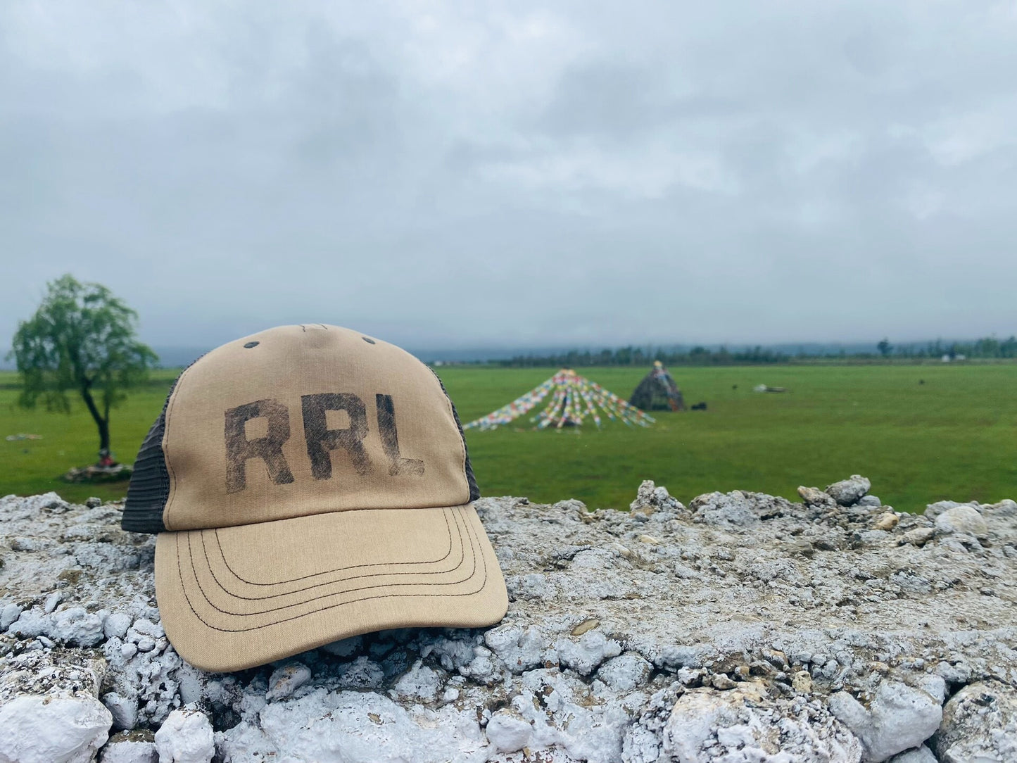 Double RL Logo Military Baseball Cap