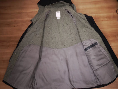 visvim black oak parka jacket