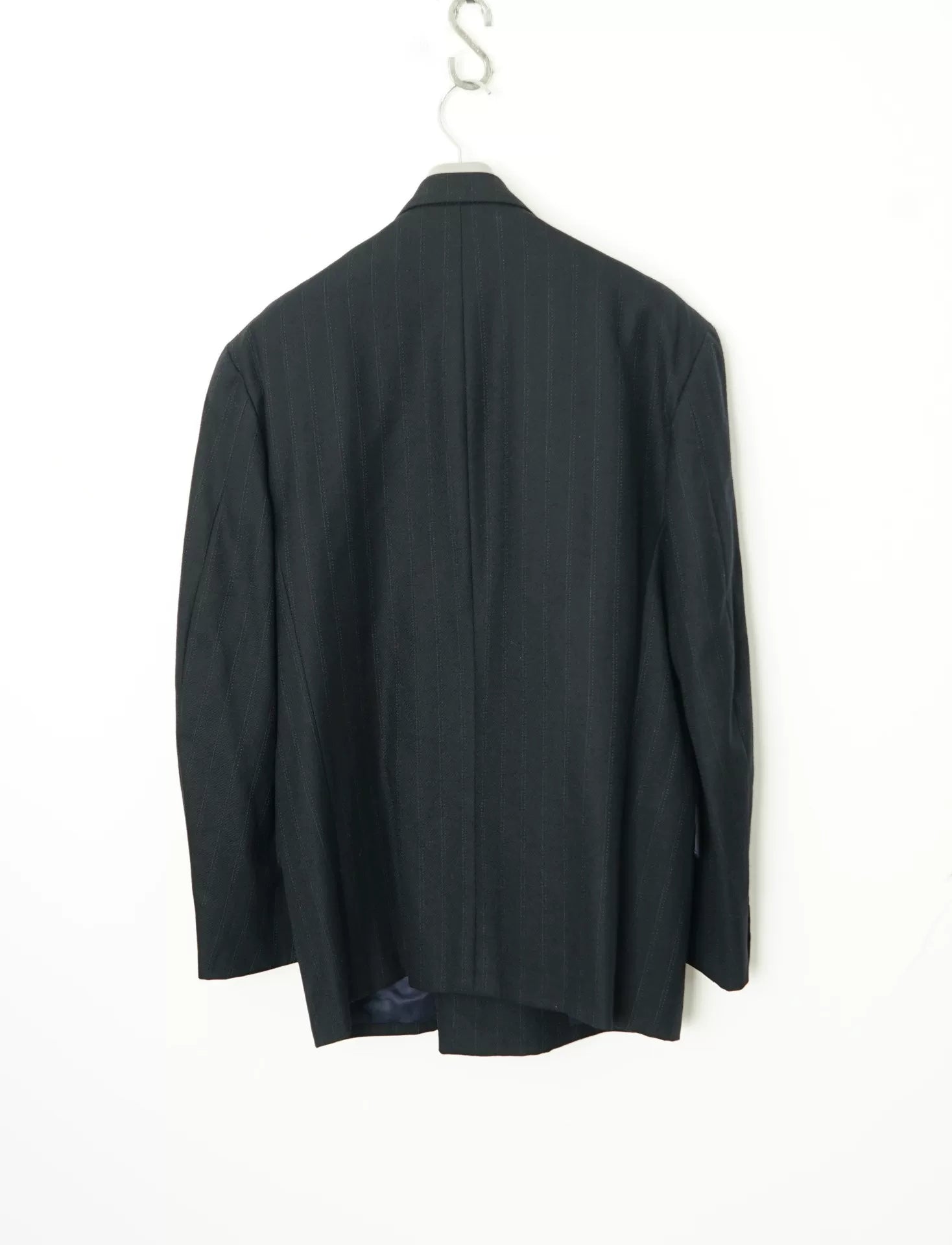 Yohji Yamamoto Double-Breasted Textured Oversized Suit