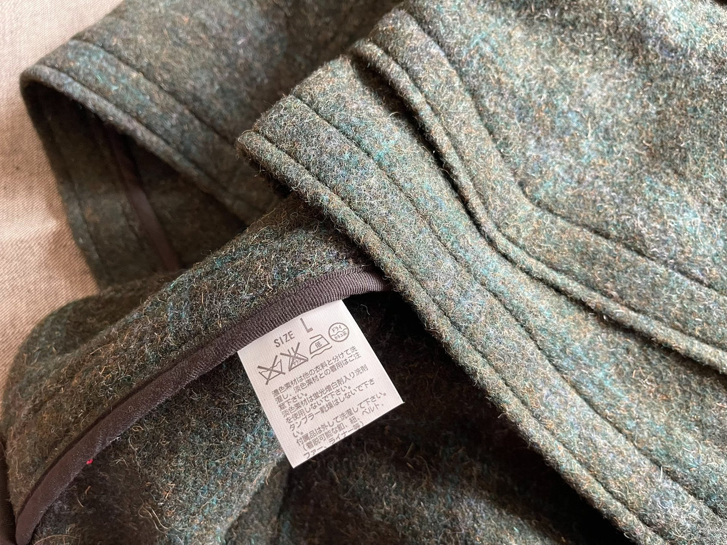 Levi's LVC Shawl Collar Wool Plaid Coat