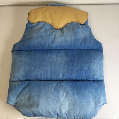 rocky mountain denim puffer vest size 40