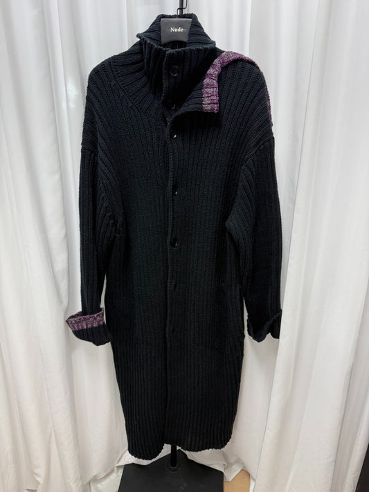 Yohji Yamamoto Pour Homme Patchwork Oversized Sweater Coat Sample