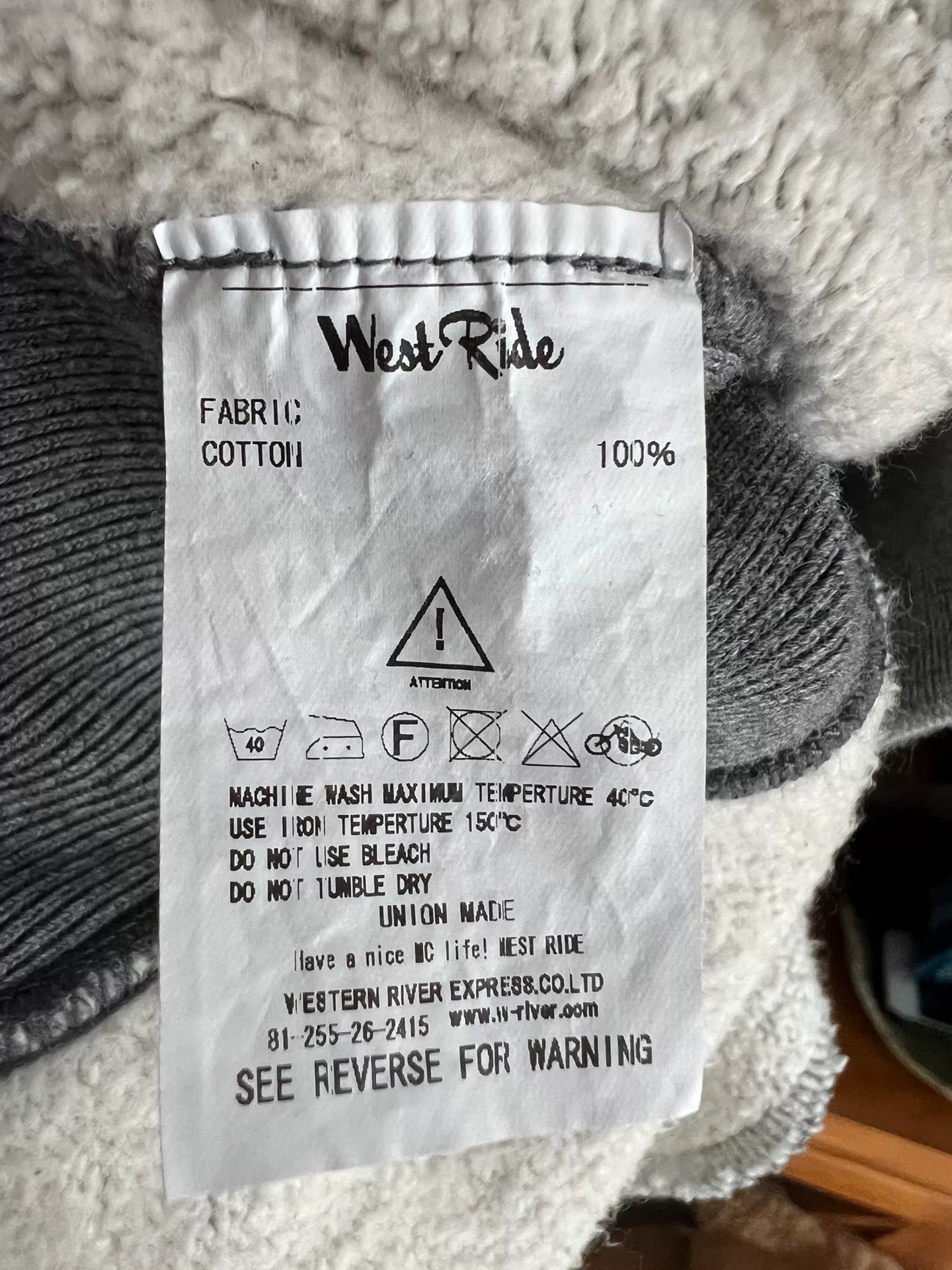 vintage heavy duty button-up sweatshirt