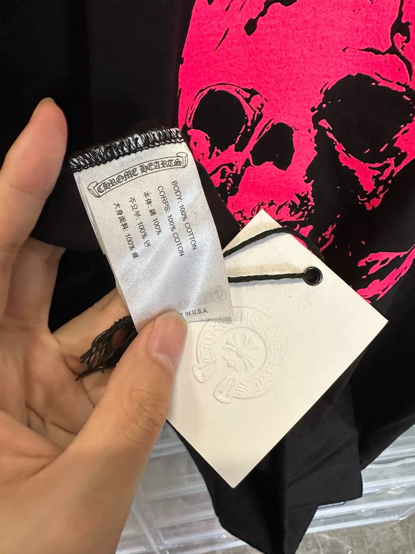 Chrome Hearts  Foti Skull Black Short Sleeve
