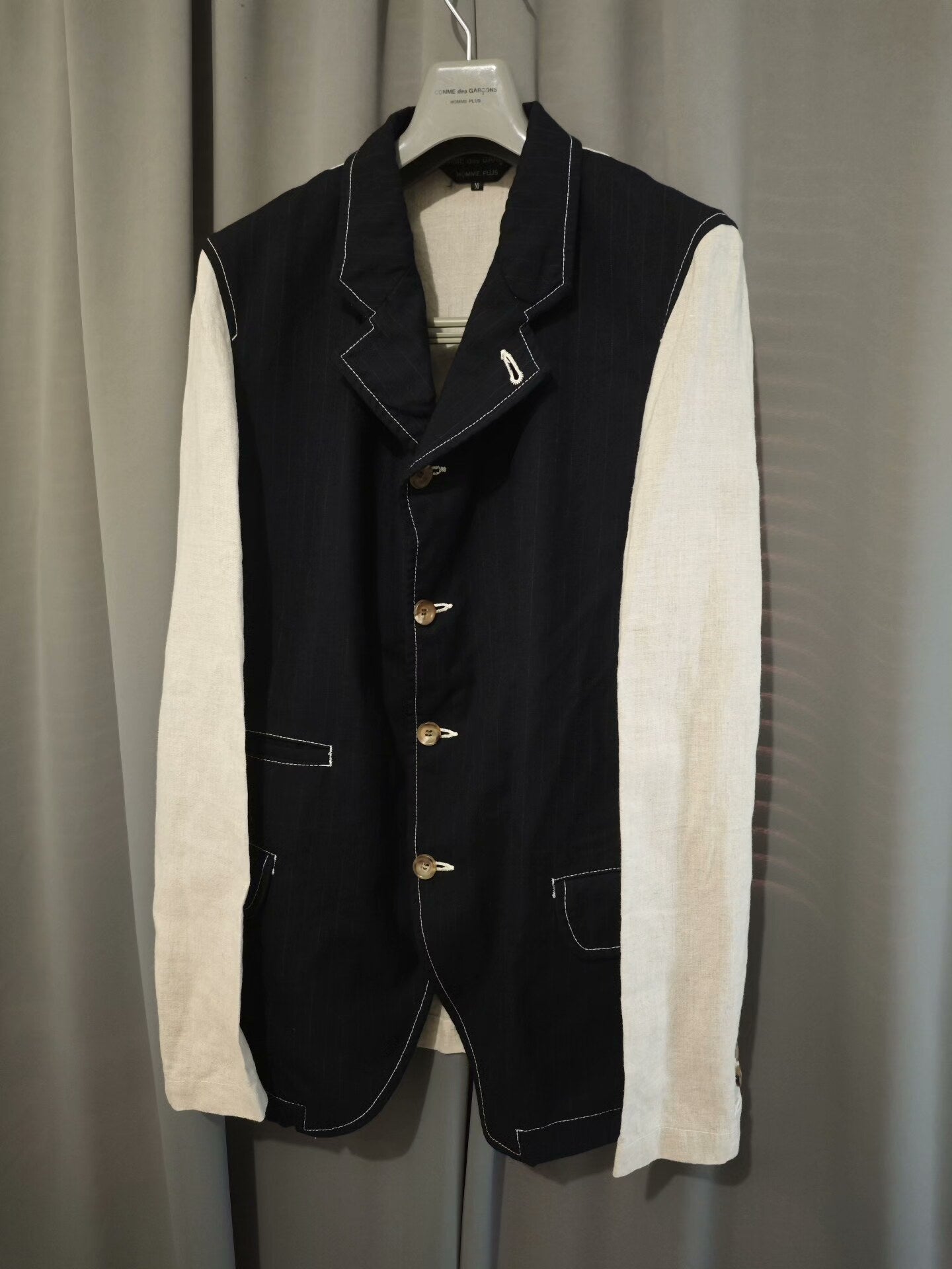 Comme des Garcons Wool Panel Mid-Length Jacket