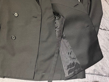 Yohji Yamamoto s'yte Wool Double-Breasted Blazer