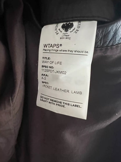 wtaps genuine early edition leather jacket