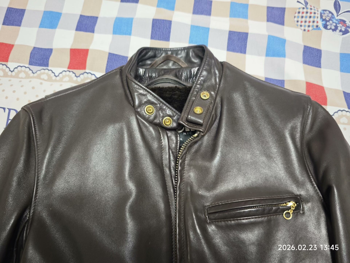 Schott 141 Leather Motorcycle Jacket