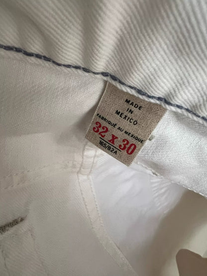 RRL Double RL White Denim Slim Fit Pants