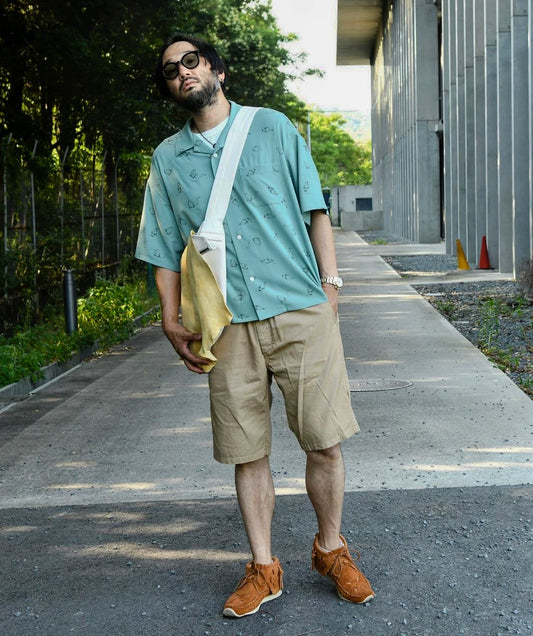 visvim Harmon S/S Roadster Shirt in Green