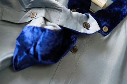 Yohji Yamamoto Velvet-Collar Shirt