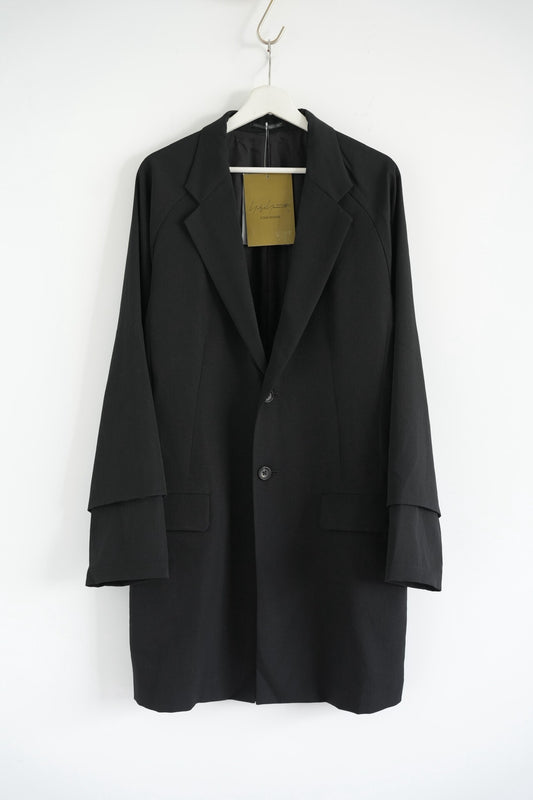 yohji yamamoto oversized double-sleeve coat