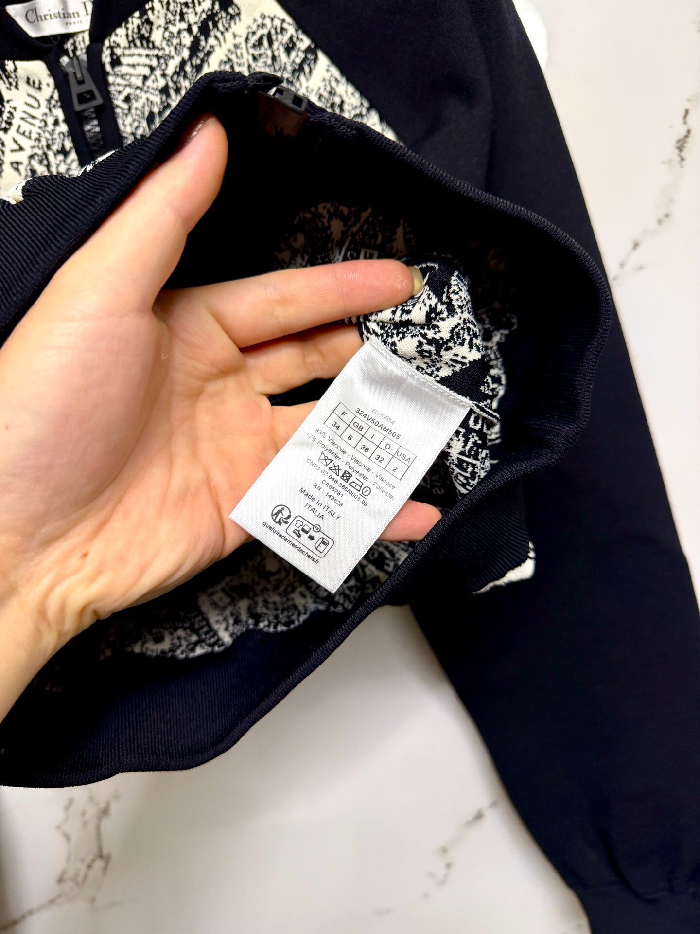Dior Paris Map Print Jacket